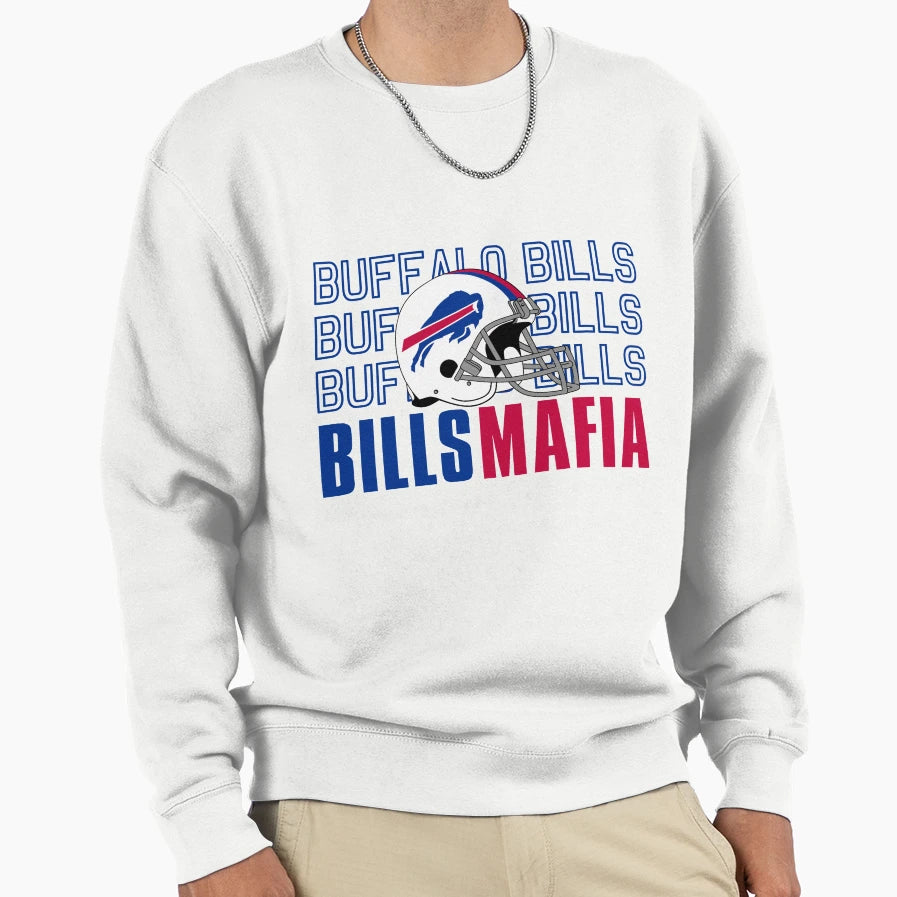 Buffalo Bills Art Sweatshirt - Graphic Print Men Women - T-Shirt, Sweatshirt, Hoodie