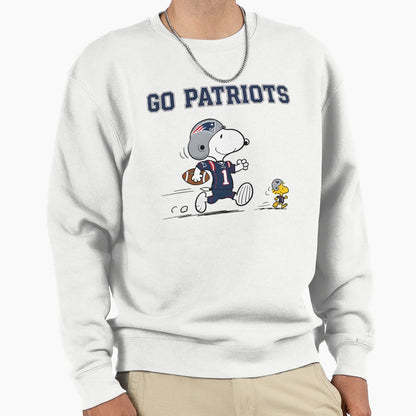 Snoopy Go Patriots Sweatshirt - Fun Novelty Design Men Women - T-Shirt, Sweatshirt, Hoodie