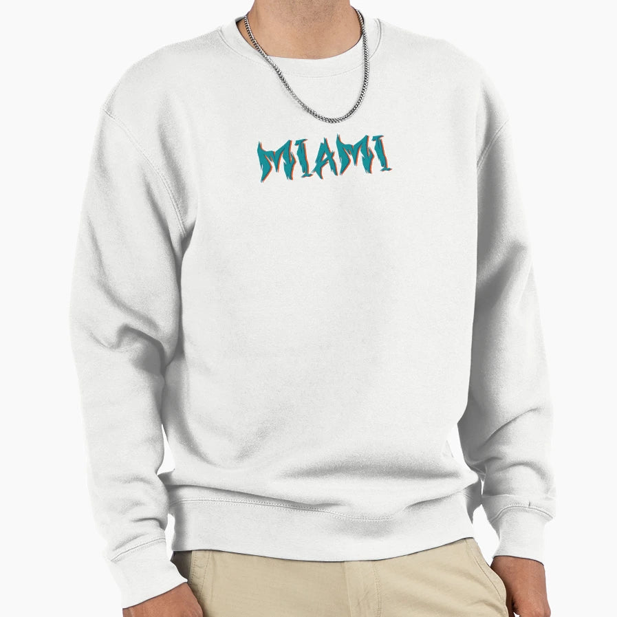 Miami Football Wild Sweatshirt - Streetwear Style for Adults - T-Shirt, Sweatshirt, Hoodie