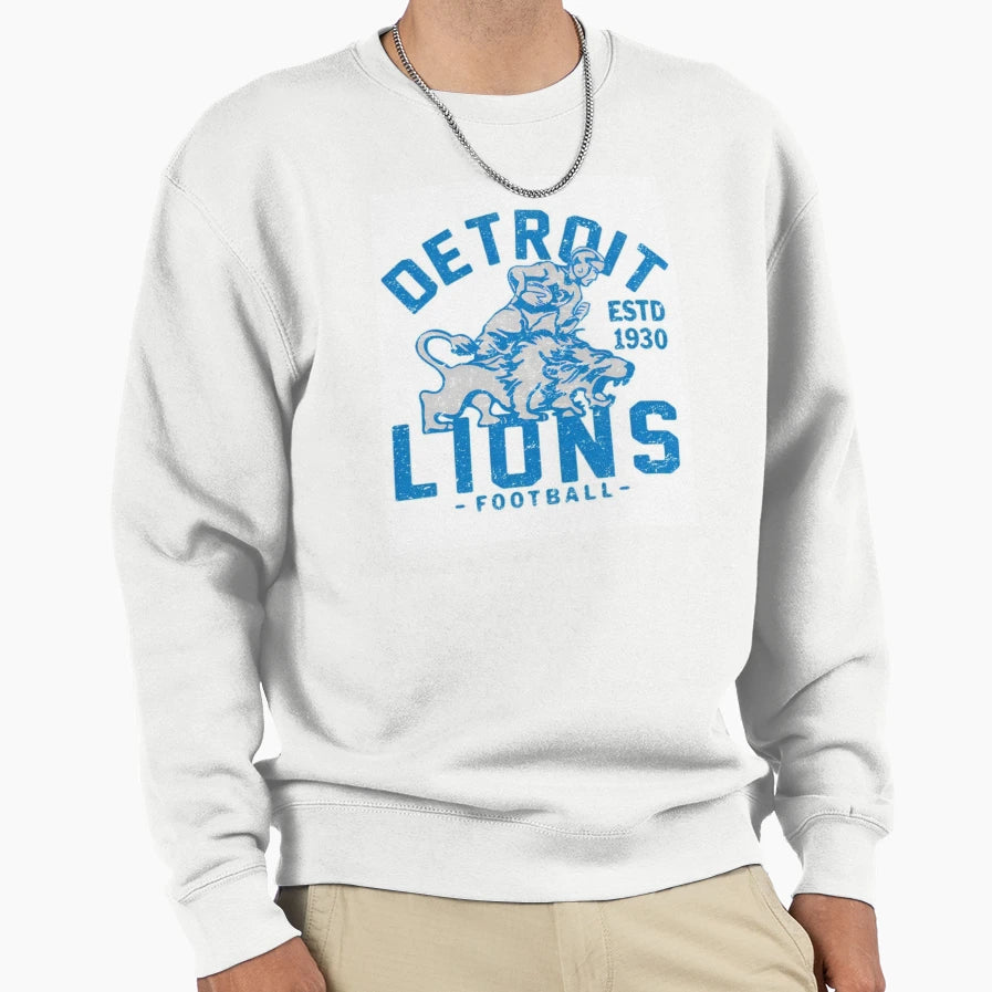 Detroit Lions Football Sweatshirt - Fun Novelty Design for Adults - T-Shirt, Sweatshirt, Hoodie