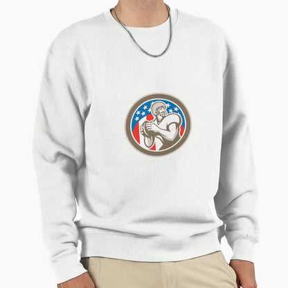 American Football Quarterback Sweatshirt - Casual Everyday Wear Men Women - T-Shirt, Sweatshirt, Hoodie