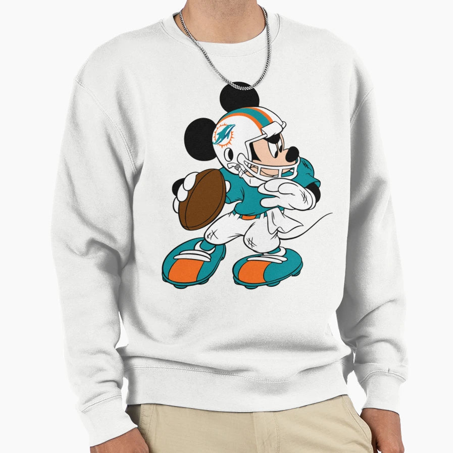 Miami Dolphins Logo Sweatshirt - Custom Art Print Unisex - T-Shirt, Sweatshirt, Hoodie