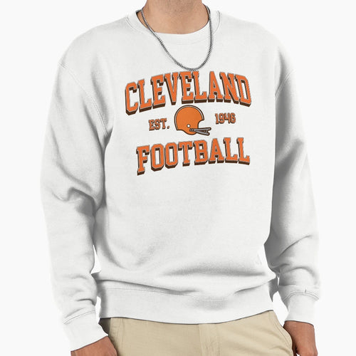 Cleveland Browns Football Sweatshirt - Aesthetic Graphic Men Women - T-Shirt, Sweatshirt, Hoodie