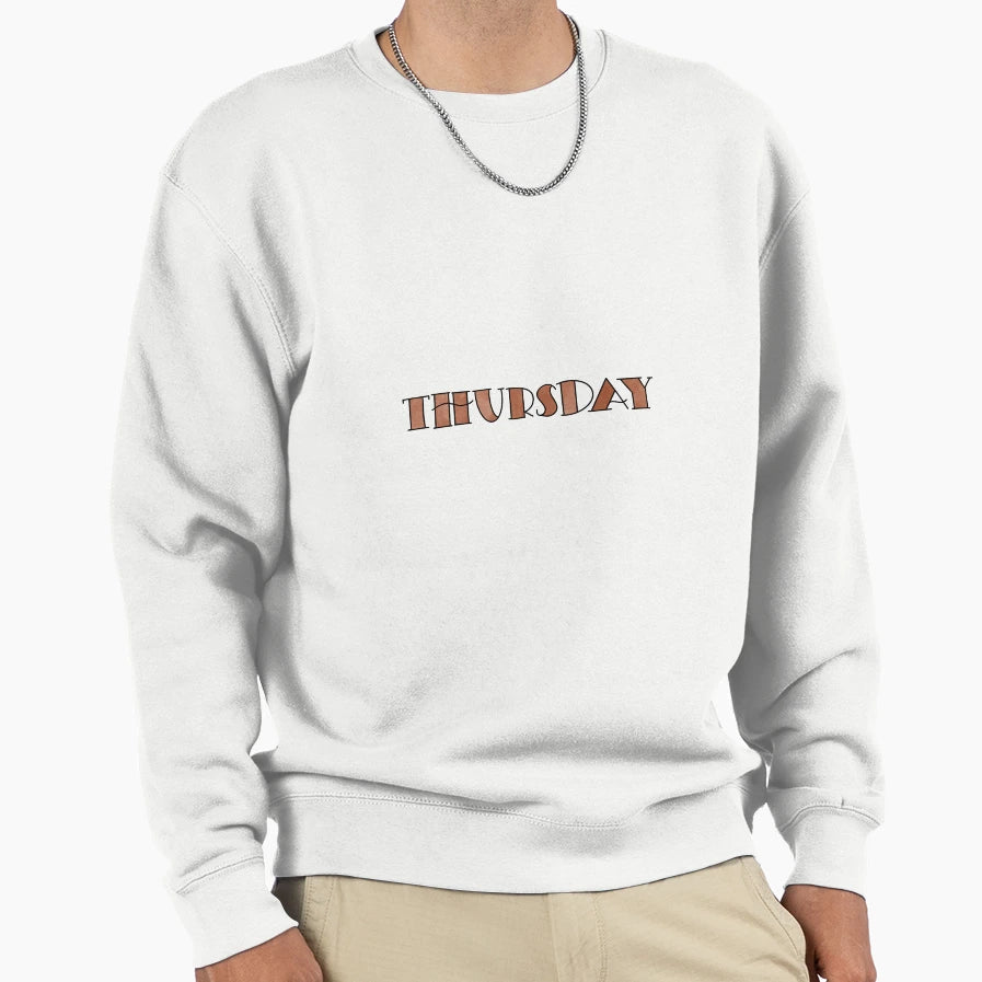 Thursday Earthy Red Sweatshirt - Minimalist Print for Adults - T-Shirt, Sweatshirt, Hoodie