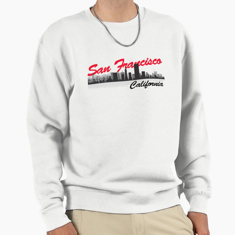 San Francisco California Sweatshirt - Casual Everyday Wear for Adults - T-Shirt, Sweatshirt, Hoodie