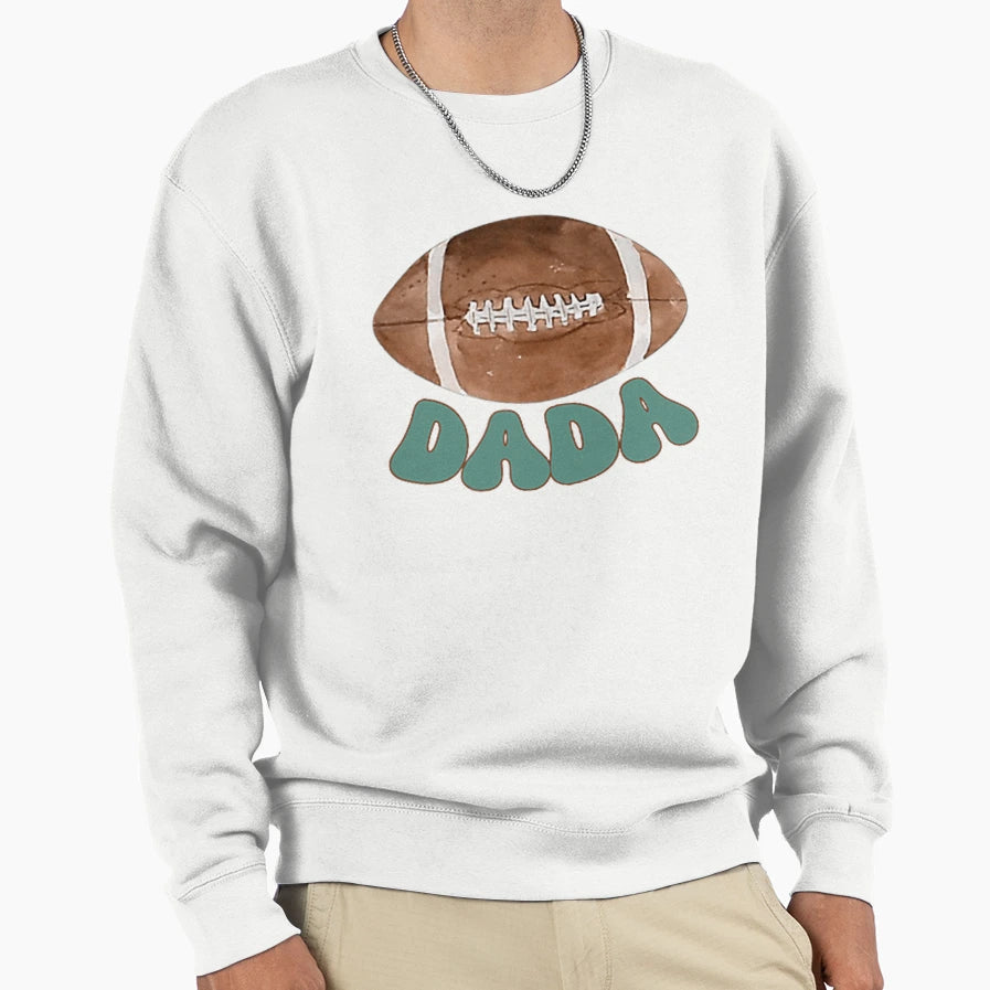 Dada 1 Year Old Football Birthday Sweatshirt - Unique Graphic Unisex - T-Shirt, Sweatshirt, Hoodie
