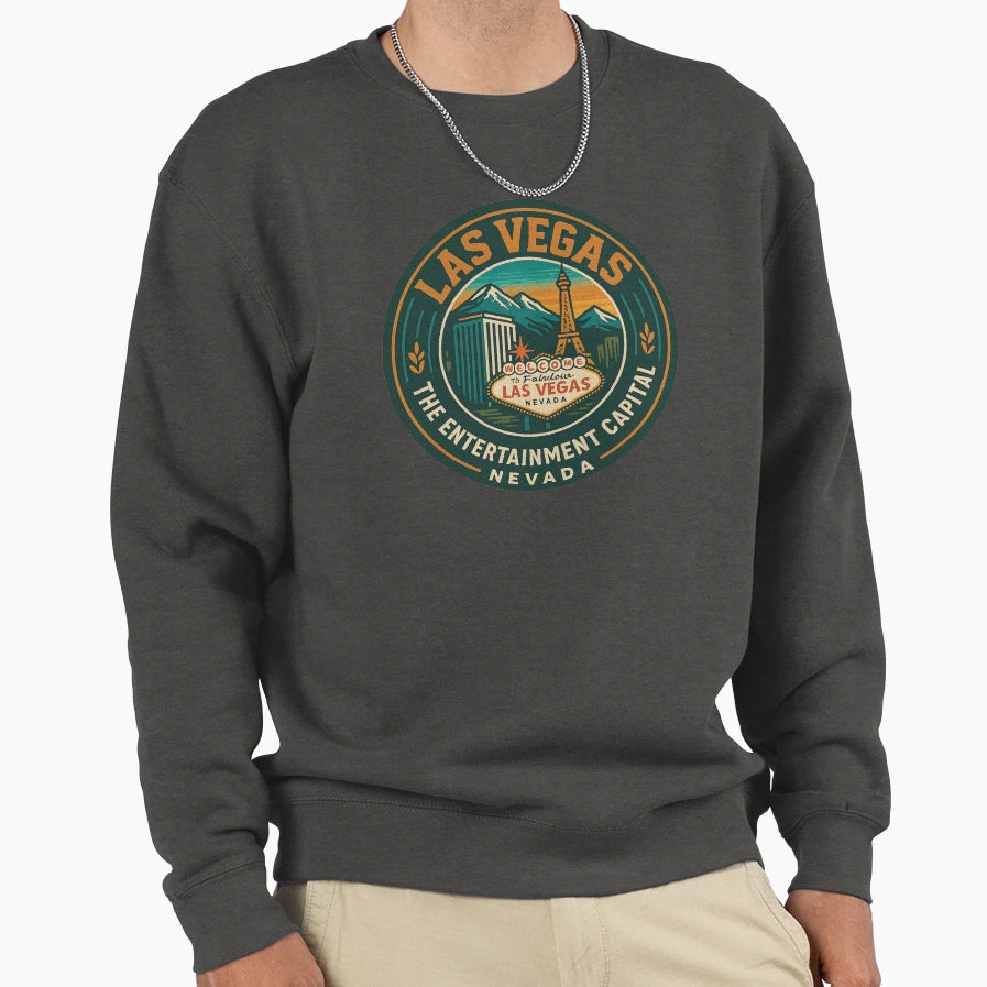 Las Vegas Entertainment Capital Sweatshirt - Streetwear Style for Adults - T-Shirt, Sweatshirt, Hoodie