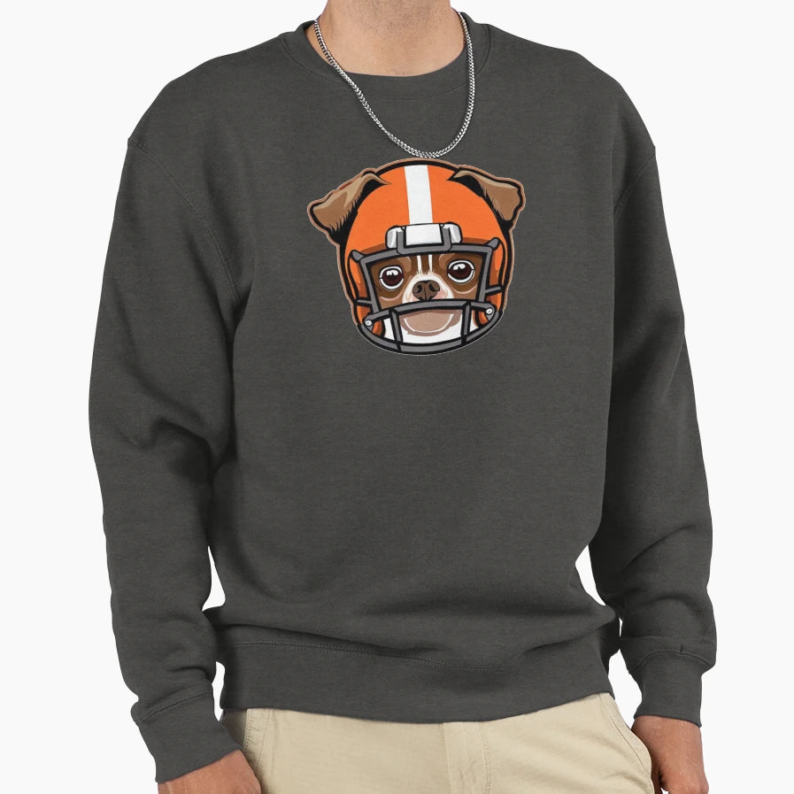 Cleveland Football Chihuahua Sweatshirt - Casual Everyday Wear Men Women - T-Shirt, Sweatshirt, Hoodie