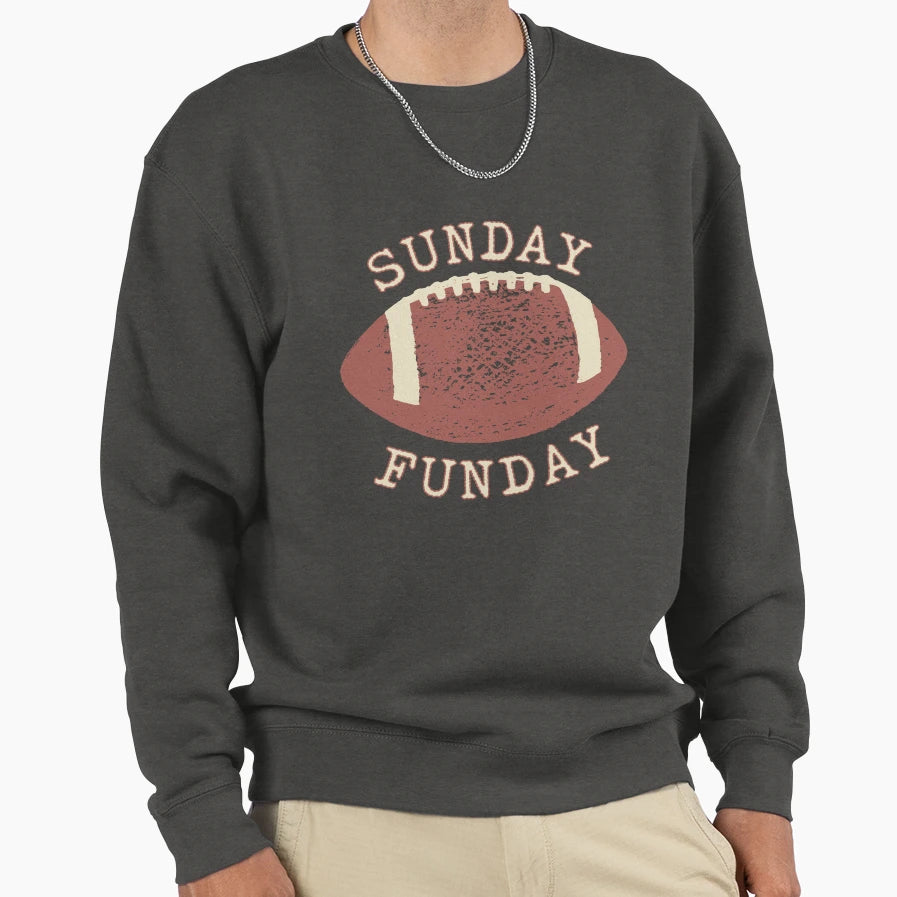Sunday Funday Football Sweatshirt - Fun Novelty Design for Adults - T-Shirt, Sweatshirt, Hoodie