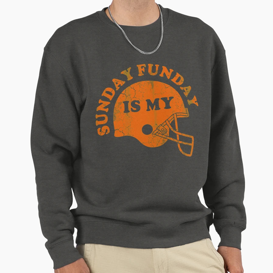 Sunday Is My Funday Football Sweatshirt - Custom Art Print for Adults - T-Shirt, Sweatshirt, Hoodie