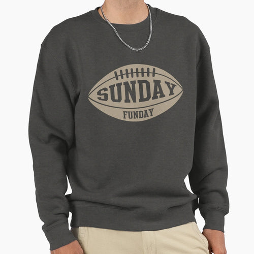 Sunday Funday Football Sweatshirt - Casual Everyday Wear Men Women - T-Shirt, Sweatshirt, Hoodie