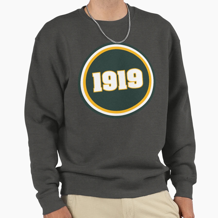 1919 Patch Sweatshirt - Trendy Graphic for Adults - T-Shirt, Sweatshirt, Hoodie