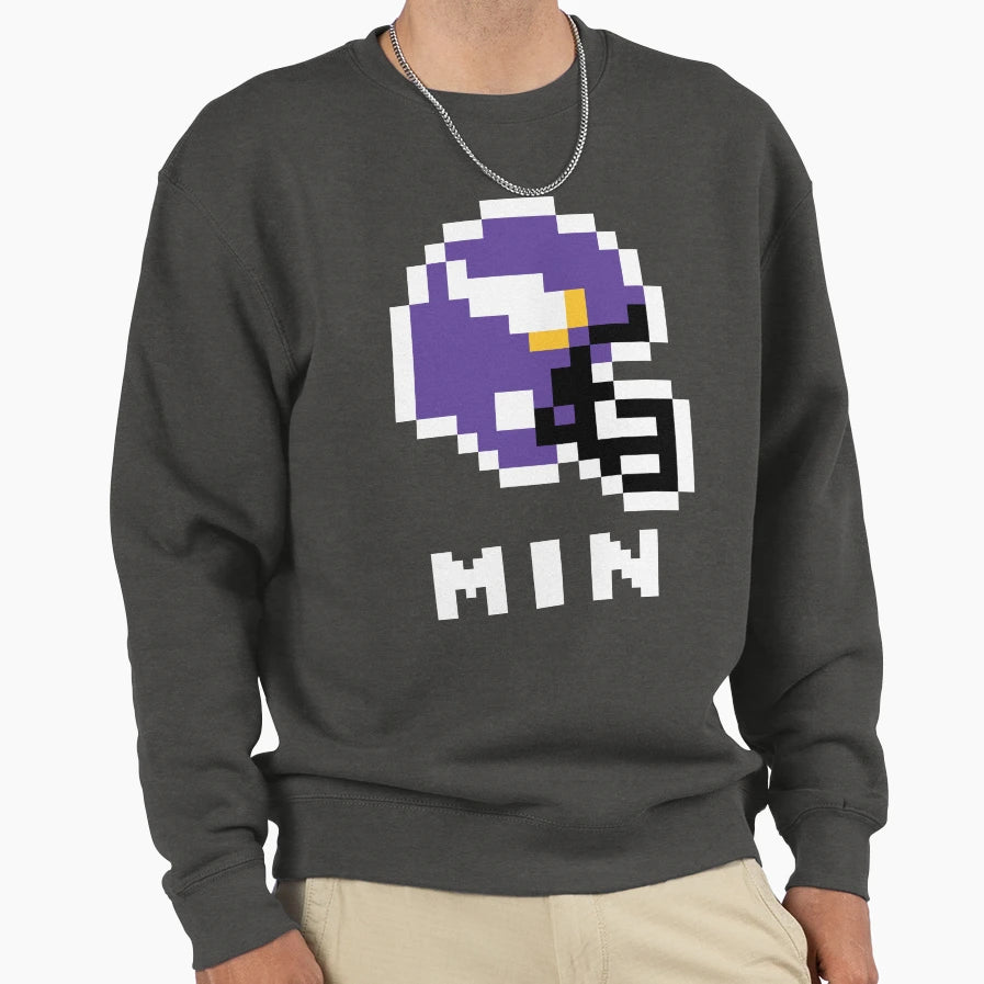 Minnesota Vikings Tecmo Super Bowl Sweatshirt - Graphic Print Unisex - T-Shirt, Sweatshirt, Hoodie