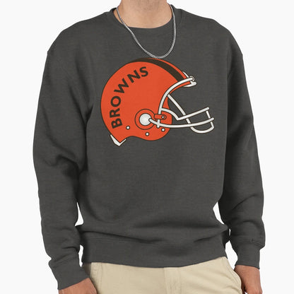 Browns Helmet Sweatshirt - Casual Everyday Wear for Adults - T-Shirt, Sweatshirt, Hoodie