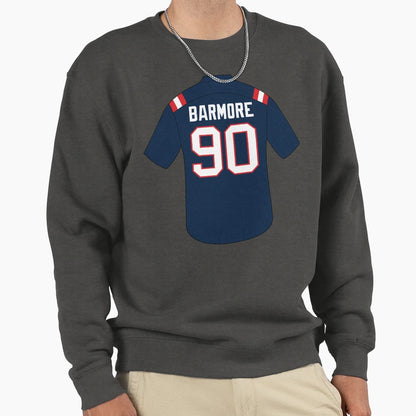 Christian Barmore Jersey Number 90 Sweatshirt - Trendy Graphic for Adults - T-Shirt, Sweatshirt, Hoodie