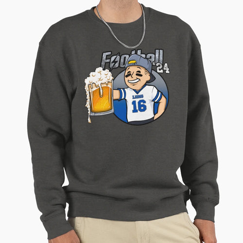Detroit Beer And Football Sweatshirt - Trendy Graphic for Adults - T-Shirt, Sweatshirt, Hoodie