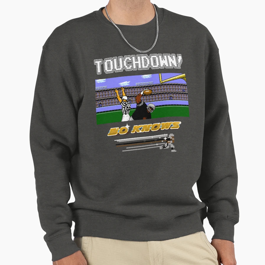 Bo Knows Deluxe Sweatshirt - Fun Novelty Design Unisex - T-Shirt, Sweatshirt, Hoodie