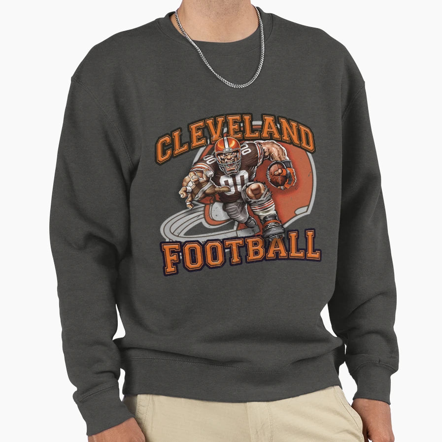Cleveland Football Sweatshirt - Streetwear Style Men Women - T-Shirt, Sweatshirt, Hoodie
