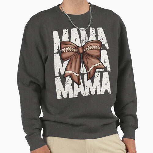 Coquette Football Mama Sweatshirt - Unique Graphic for Adults - T-Shirt, Sweatshirt, Hoodie