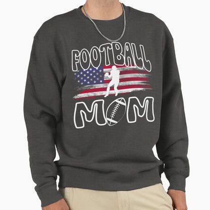Football Mom Sweatshirt - Custom Art Print Men Women - T-Shirt, Sweatshirt, Hoodie