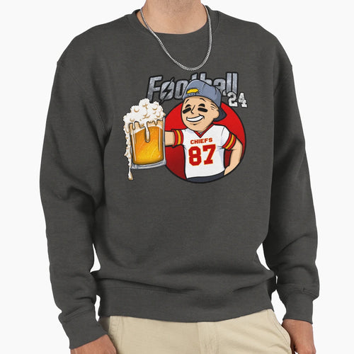 Kansas City Beer And Football Sweatshirt - Aesthetic Graphic Men Women - T-Shirt, Sweatshirt, Hoodie