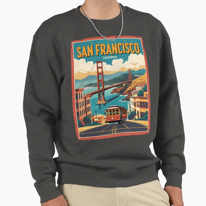 San Francisco California Sweatshirt - Unique Graphic Men Women - T-Shirt, Sweatshirt, Hoodie
