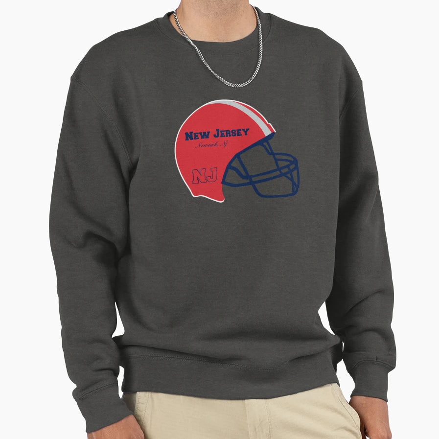 Newark New Jersey Nj Football Helmet Sweatshirt - Streetwear Style Unisex - T-Shirt, Sweatshirt, Hoodie