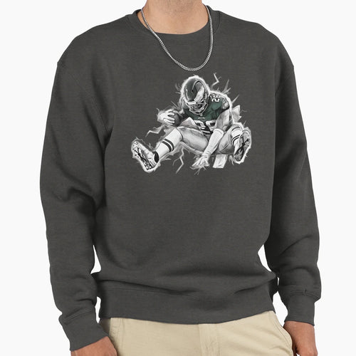 Digital Drawing Electrifying Football Sweatshirt - Streetwear Style Unisex - T-Shirt, Sweatshirt, Hoodie