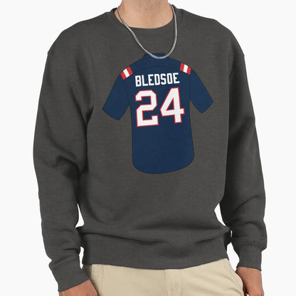 Joshuah Bledsoe Jersey Number 24 Sweatshirt - Fun Novelty Design Unisex - T-Shirt, Sweatshirt, Hoodie