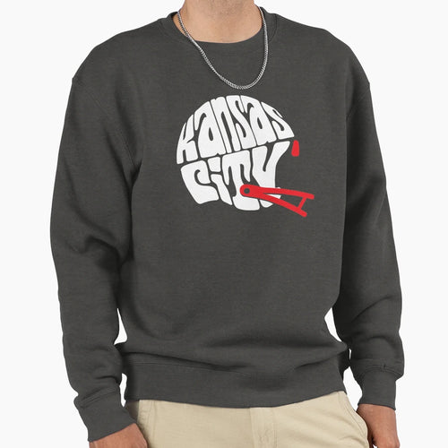 Kansas City Helmet Sweatshirt - Novelty Apparel Unisex - T-Shirt, Sweatshirt, Hoodie