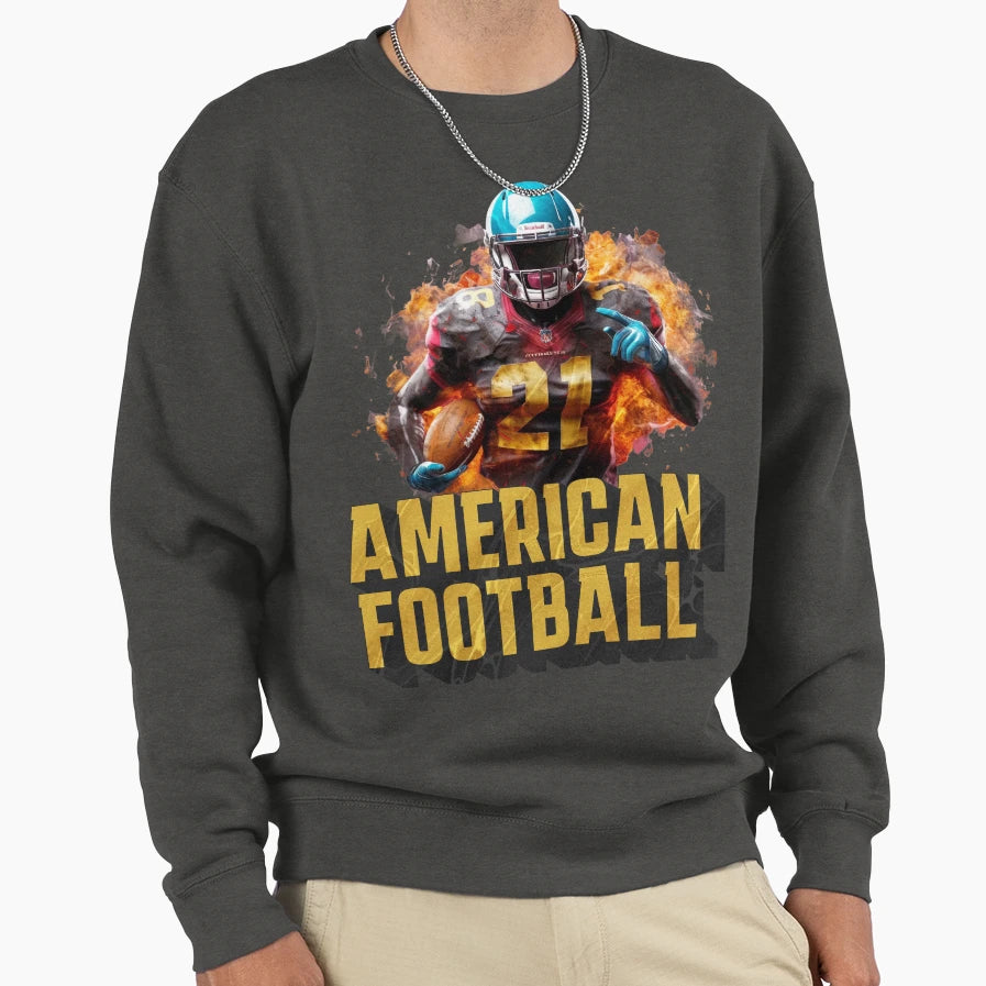 American Football Sweatshirt - Minimalist Print Men Women - T-Shirt, Sweatshirt, Hoodie