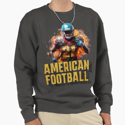 American Football Sweatshirt - Minimalist Print Men Women - T-Shirt, Sweatshirt, Hoodie