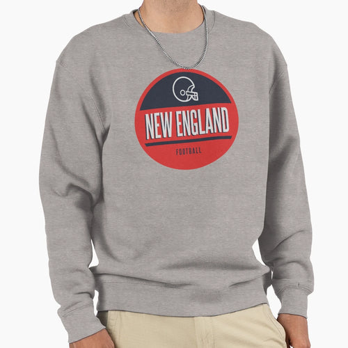 New England Football Sweatshirt - Minimalist Print Men Women - T-Shirt, Sweatshirt, Hoodie