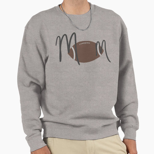 Football Mom Sweatshirt - Minimalist Print Men Women - T-Shirt, Sweatshirt, Hoodie