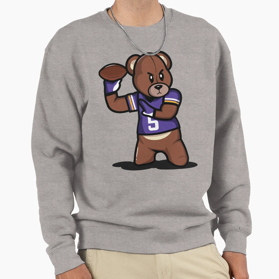 Victrs Teddy Football Sweatshirt - Graphic Print Men Women - T-Shirt, Sweatshirt, Hoodie