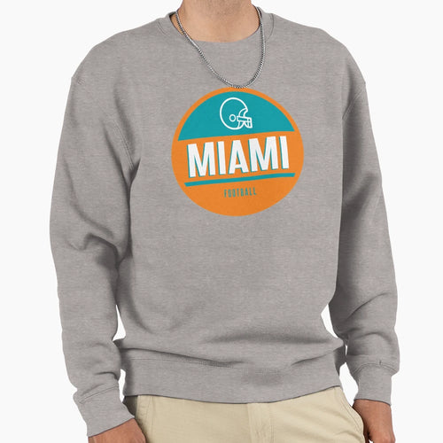 Miami Football Sweatshirt - Custom Art Print Men Women - T-Shirt, Sweatshirt, Hoodie