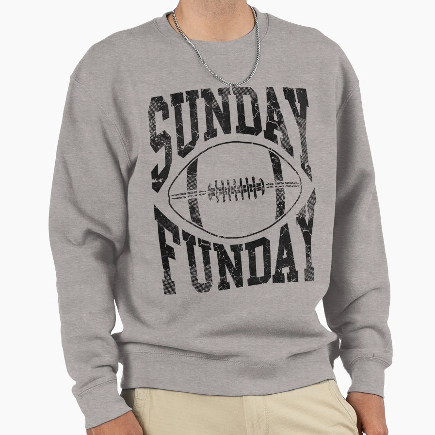 Sunday Funday Football Sweatshirt - Streetwear Style Unisex - T-Shirt, Sweatshirt, Hoodie