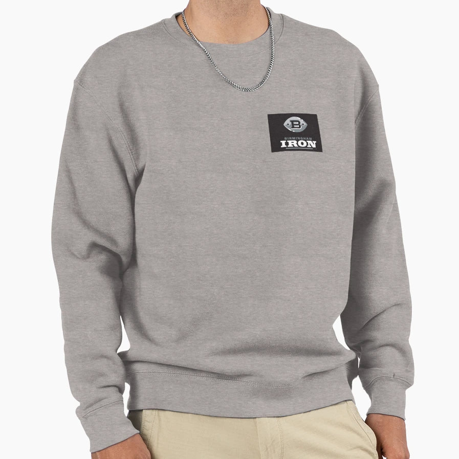 Birmingham Iron Aaf Football Sweatshirt - Fun Novelty Design for Adults - T-Shirt, Sweatshirt, Hoodie