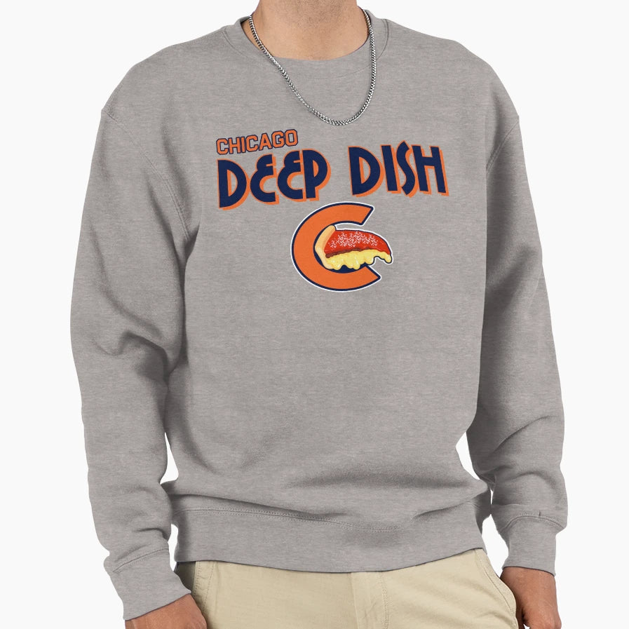 Chicago Deep Dish Wordmark Sweatshirt - Novelty Apparel Men Women - T-Shirt, Sweatshirt, Hoodie