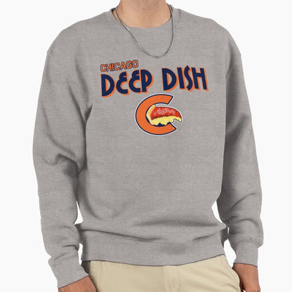 Chicago Deep Dish Wordmark Sweatshirt - Novelty Apparel Men Women - T-Shirt, Sweatshirt, Hoodie
