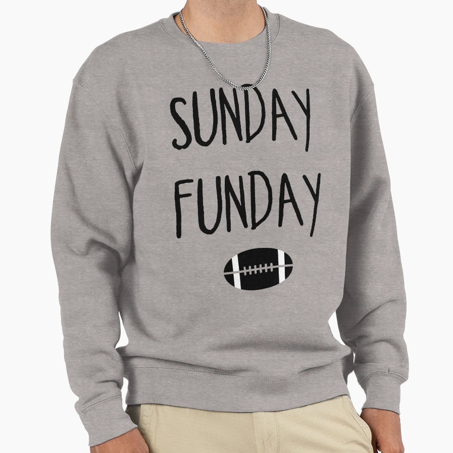 Sunday Funday Sweatshirt - Aesthetic Graphic for Adults - T-Shirt, Sweatshirt, Hoodie