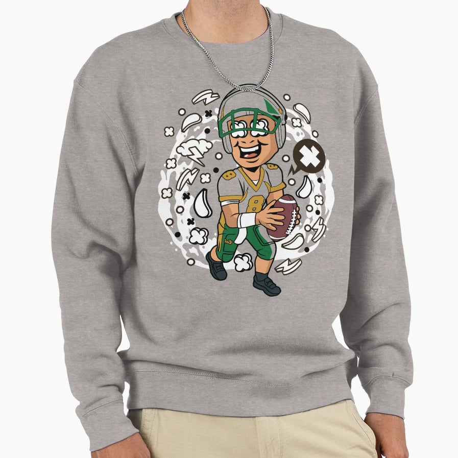 Football Player Sweatshirt - Fun Novelty Design Unisex - T-Shirt, Sweatshirt, Hoodie