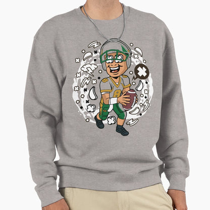 Football Player Sweatshirt - Fun Novelty Design Unisex - T-Shirt, Sweatshirt, Hoodie
