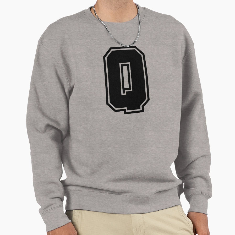Letter Q Sweatshirt - Custom Art Print for Adults - T-Shirt, Sweatshirt, Hoodie