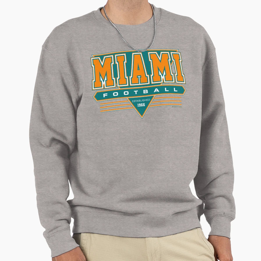 Miami Football Dolphins Inspired Sweatshirt - Streetwear Style Men Women - T-Shirt, Sweatshirt, Hoodie
