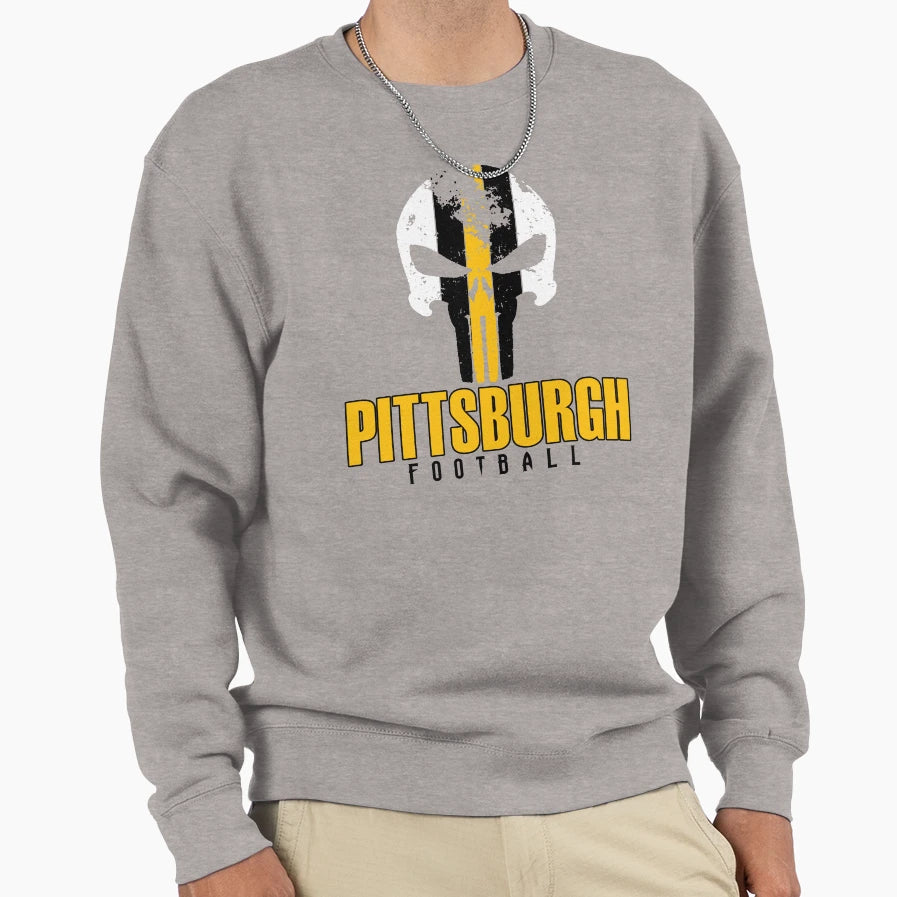 Pittsburgh Pro Football Grunge Sweatshirt - Trendy Graphic Unisex - T-Shirt, Sweatshirt, Hoodie