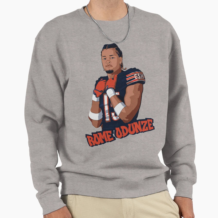 Rome Odunze Graffiti Artwork Sweatshirt - Trendy Graphic Men Women - T-Shirt, Sweatshirt, Hoodie