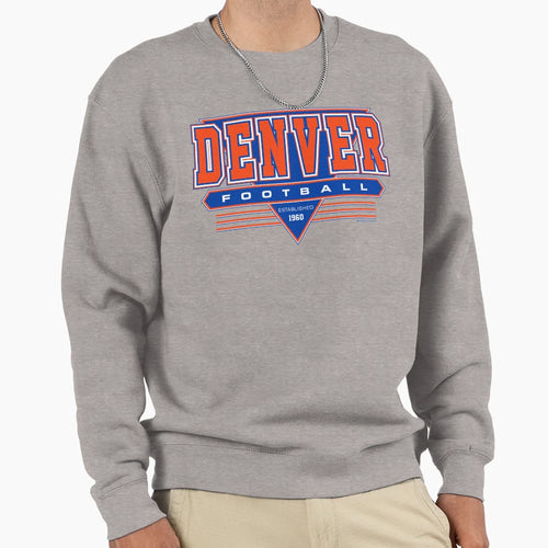Denver Football Broncos Inspired 90S Sweatshirt - Graphic Print for Adults - T-Shirt, Sweatshirt, Hoodie