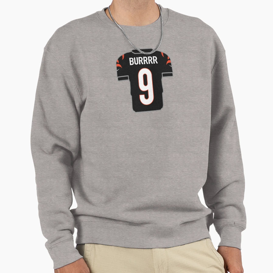 Joe Burrr Jersey Sweatshirt - Casual Everyday Wear for Adults - T-Shirt, Sweatshirt, Hoodie