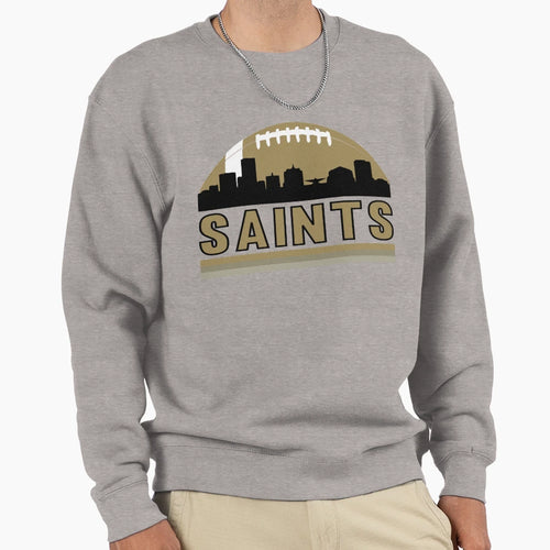 New Orleans Football Skyline Sweatshirt - Graphic Print for Adults - T-Shirt, Sweatshirt, Hoodie